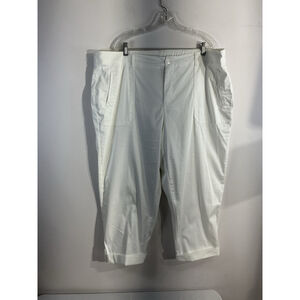 Womans Westport Size 20 W White Capri Pants